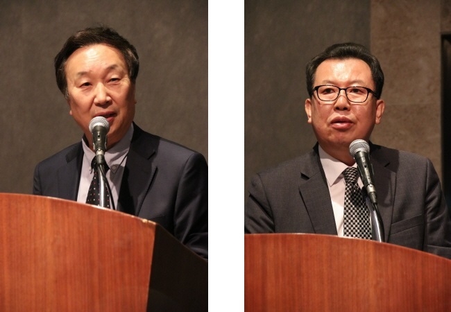 정명수 콜드체인협회 회장(좌), 김상명 KCL 본부장