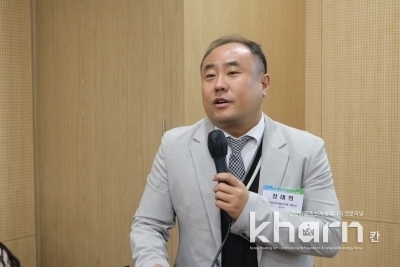 장대희 KICT 녹색건축센터장이 8월 미래포럼 주제를 소개하고 있다.