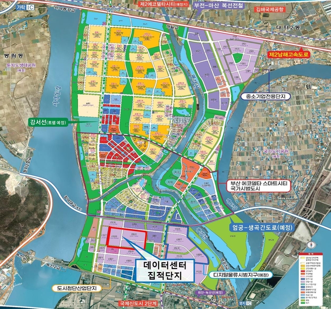 강서그린DC 위치(EDC 토지이용계획도).