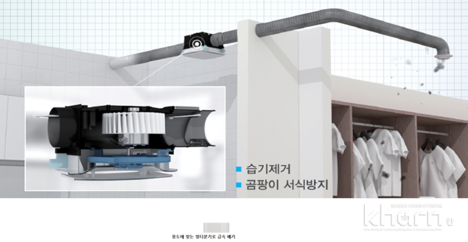 그렉스 개발한 신제품은 용도에 맞는 멀티분기로 급속 배기가 가능하다。