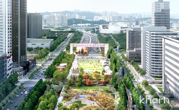 동탄터널 상부공원 조감도.