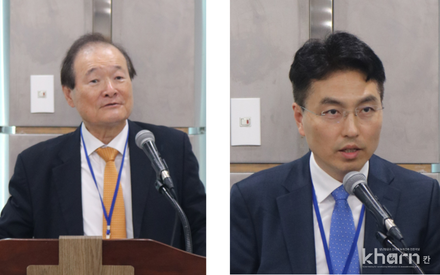 고정식 포럼 의장, 이경수 산업부 에너지정책과장(좌부터).