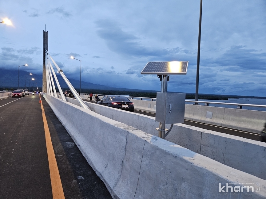필리핀 팡길만 교량(Panguil Bay Bridge) 계측시스템 설치.