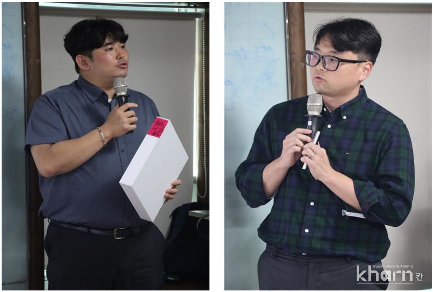 김주석 새한수지 과장 ▲이원용 동인산업 과장·동천 과장