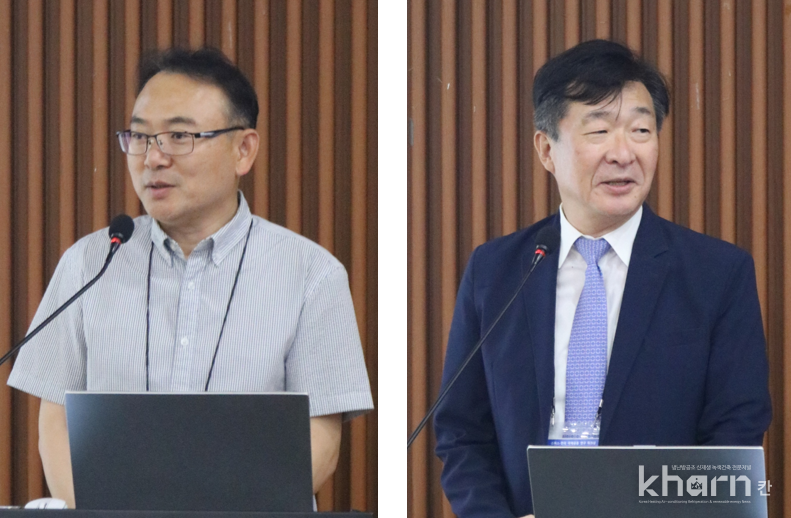 김인관 월드이엔씨 이사, 리광훈 대한기계학회 수석부회장(서울시립대 교수)(좌부터)